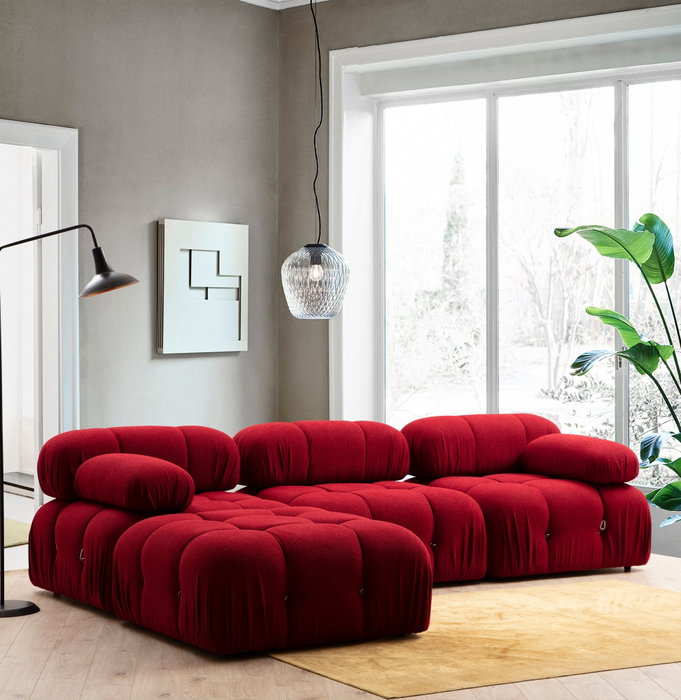 Atelier Del Sofa Sofá de 1 Plaza Rojo Bubble L1